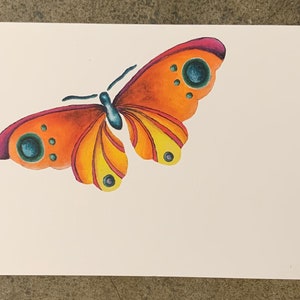 Butterfly Cards-Set of Butterflies-Butterfly Painting-Gardener Gift-Nature Art-Office Decor-Stationery Set-Garden Art-Mothers Day Gift image 4