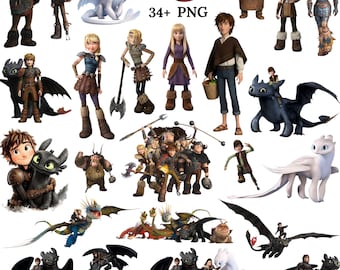 Dragon Rider PNG Bundle, 34 Fantasy Dragon Clipart Designs, Flying Dragon Adventure PNG Collection, Digital Download