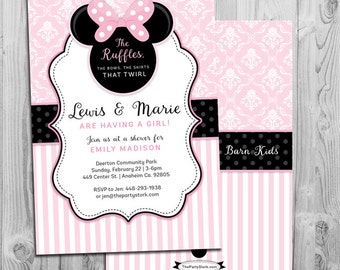 Minnie Mouse Baby Shower Decorations Printable Etsy