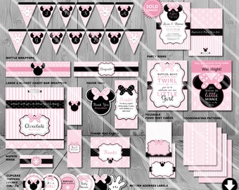 Minnie Mouse Baby Shower Decorations Etsy