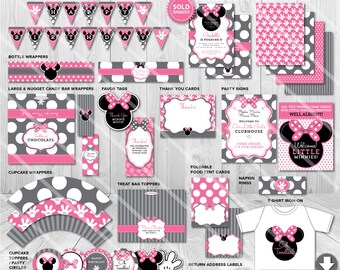 Minnie Mouse Party Decorations Minnie Birthday Decorations Etsy
