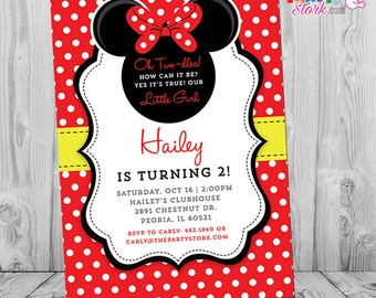 minnie mouse 3rd birthday invitation minnie mouse birthday etsy