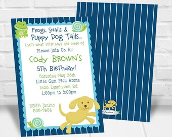 Frogs Snails And Puppy Dog Tails Cupcake Toppers Printable Etsy