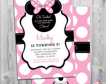 Minnie Mouse Party Invitations Pink Minnie Mouse Invitations Etsy Minnie Mouse Party Invitations Pink Minnie Mouse Invitations Etsy