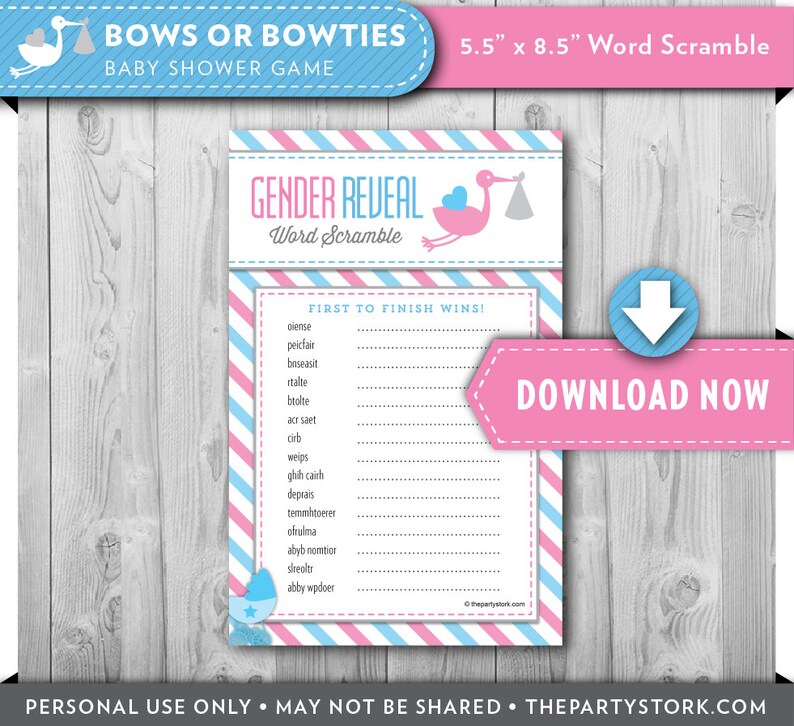 Baby Shower Games Stork Baby Shower Game Word Scramble Etsy Baby Shower Games Stork Baby Shower Game Word Scramble Etsy