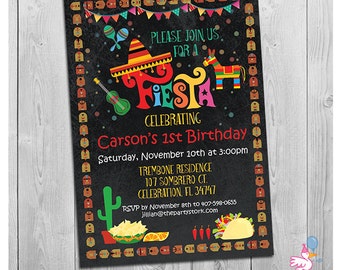 Fiesta Einladung, Mexikanische Fiesta Einladungen, Cinco De Mayo Einladung, Fiesta Geburtstagseinladung