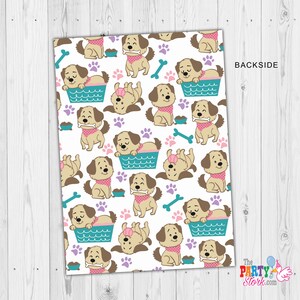 Puppy Party Invitation Girls, Puppy Birthday Party Invitation, Puppy Themed Party, Puppy Party Invites, Girls Puppy Party zdjęcie 2