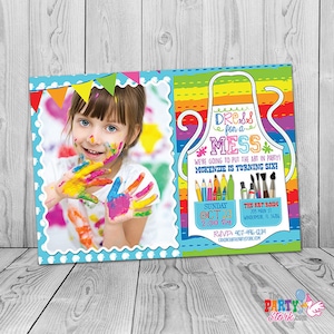 Art Party Invitation, Art Party, Art Birthday Invitation, Art Birthday Party, Paint Party Invitation, Painting Party, Printable