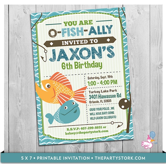 Fishing Party Invitations 7