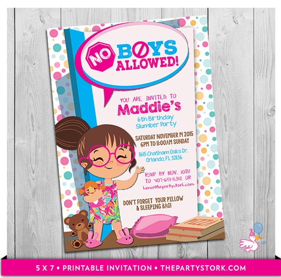 slumber party invitation slumber party invites sleepover etsy birthday slumber party invitations