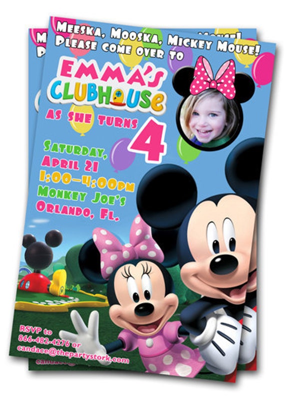 Mickey Mouse Kids Invitations 7