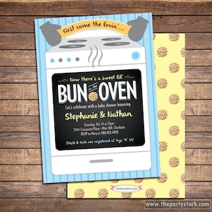 Panino al forno Invito per baby shower, Panino al forno, Invito al forno Ragazzo blu Panino al forno Invito stampabile