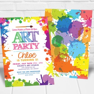 art party invitation