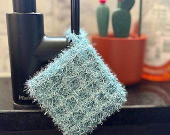 Handmade Crochet Dish Scrubby | Eco Friendly Kitchen Cleaning Pad