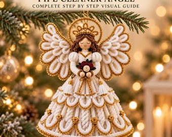 Pipe Cleaner Angel Ornament Pattern PDF – Christmas Craft Tutorial