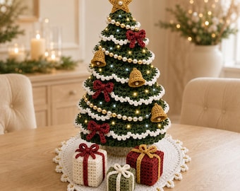 Snowy Crochet Christmas Tree Pattern