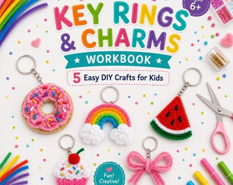 Pipe Cleaner Key Rings & Charms Workbook | 5 Easy DIY Crafts for Kids PDF