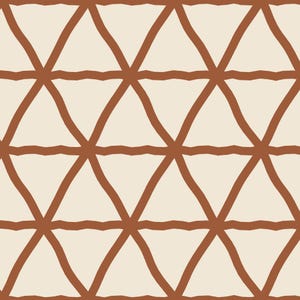 Kagome Bamboo Lattice Japanese Seamless Pattern, Hand Drawn Style, SVG PNG, 6 Earth Tone Colors, Commercial Use