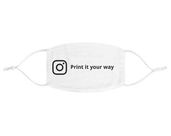 Custom Instagram Fabric Face Mask