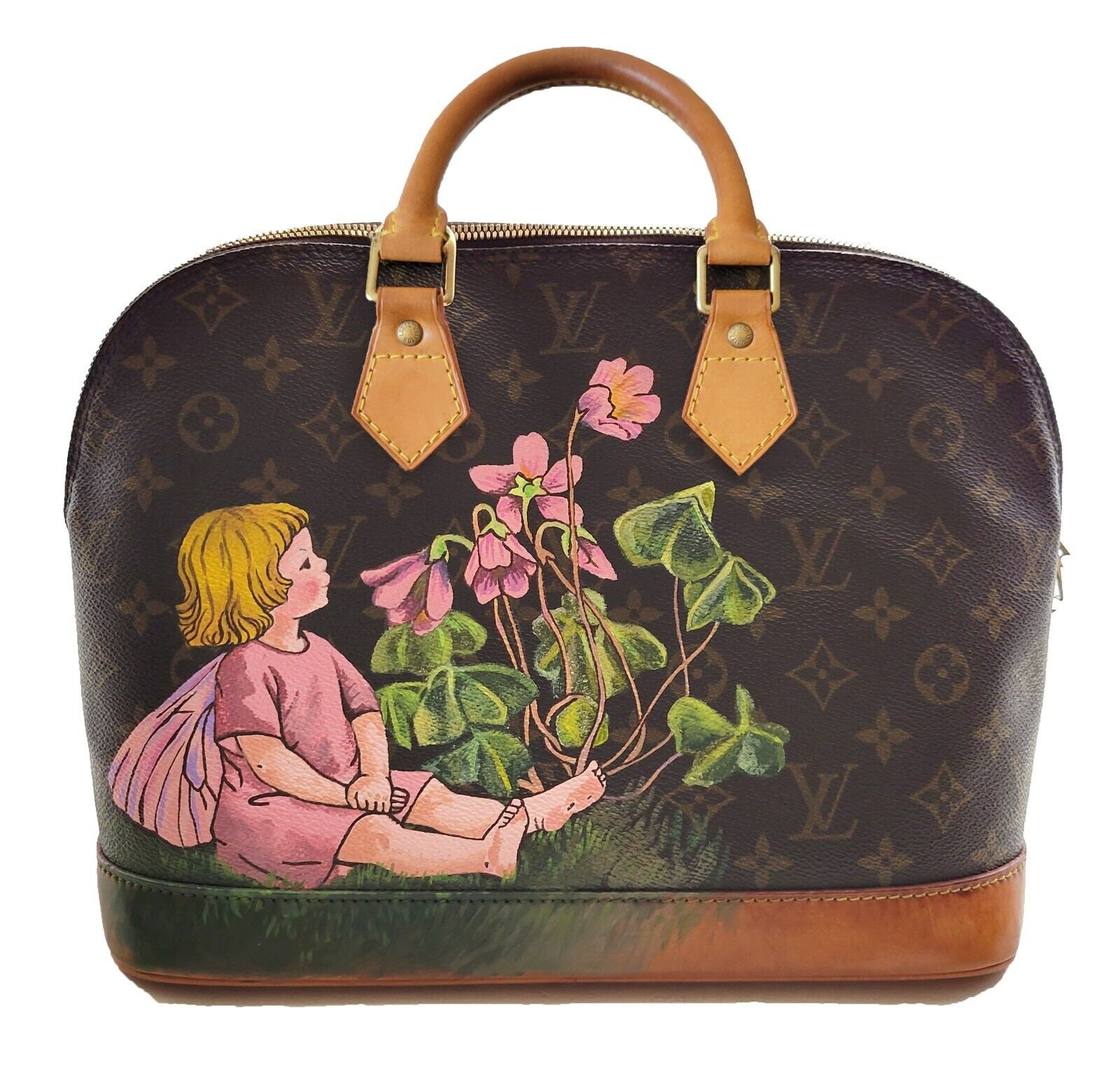 Louis Vuitton Speedy 30 Van Gogh Starry Night Custom Painted bag Rare