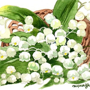 Lentegefluister | Kunstdruk Limited Edition | Verzamelprint in verschillende maten | Perfect voor kunstliefhebbers en verzamelaars | Aquarel door mij