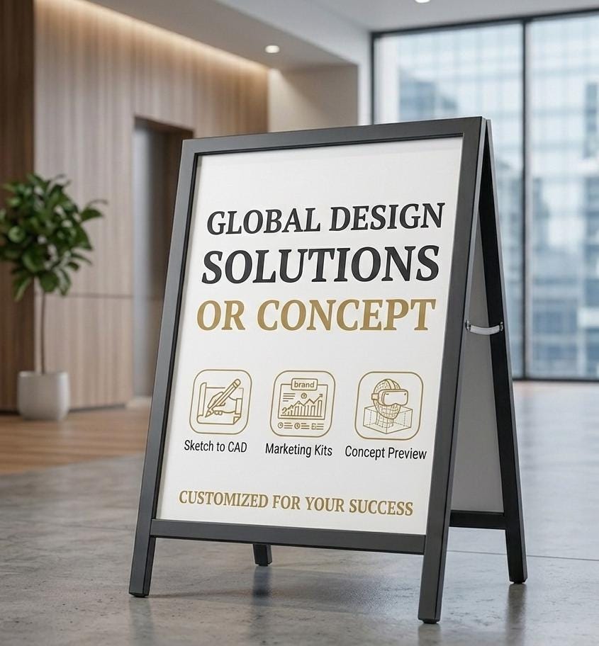 Double-Sided Sidewalk A-Frame Sign , Weatherproof, Portable