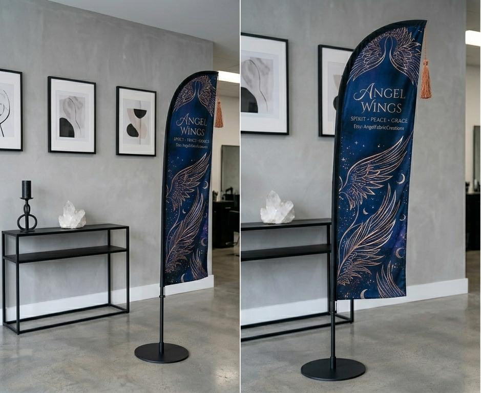 Custom Feather Flag, Business Advertising Banner, Outdoor Event Dis...