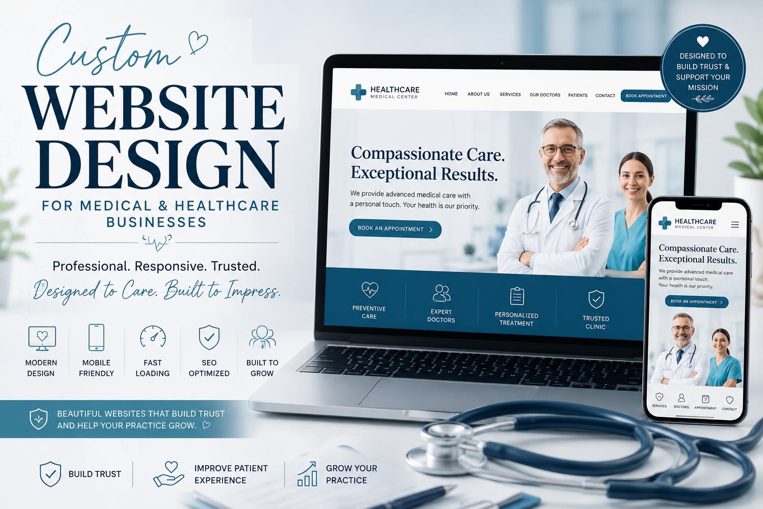 Custom Medical, Holistic, Alternative Medicine Website Design Servi...