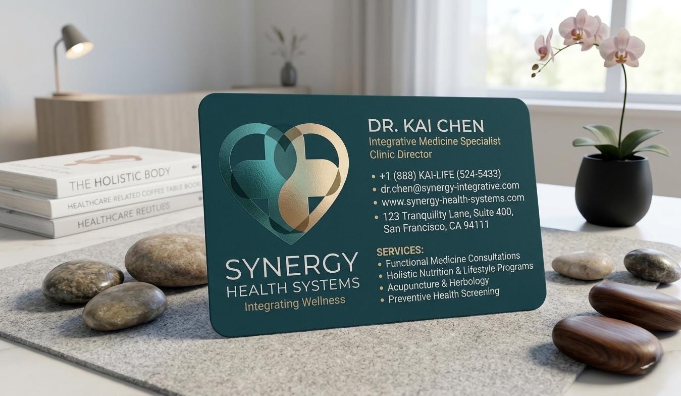 Custom Healthcare Business Cards, Medical Staff Networking, Clinic ...