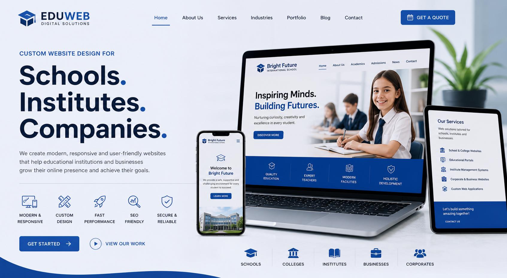School Website Design | Custom Education Website for Schools, Acade...