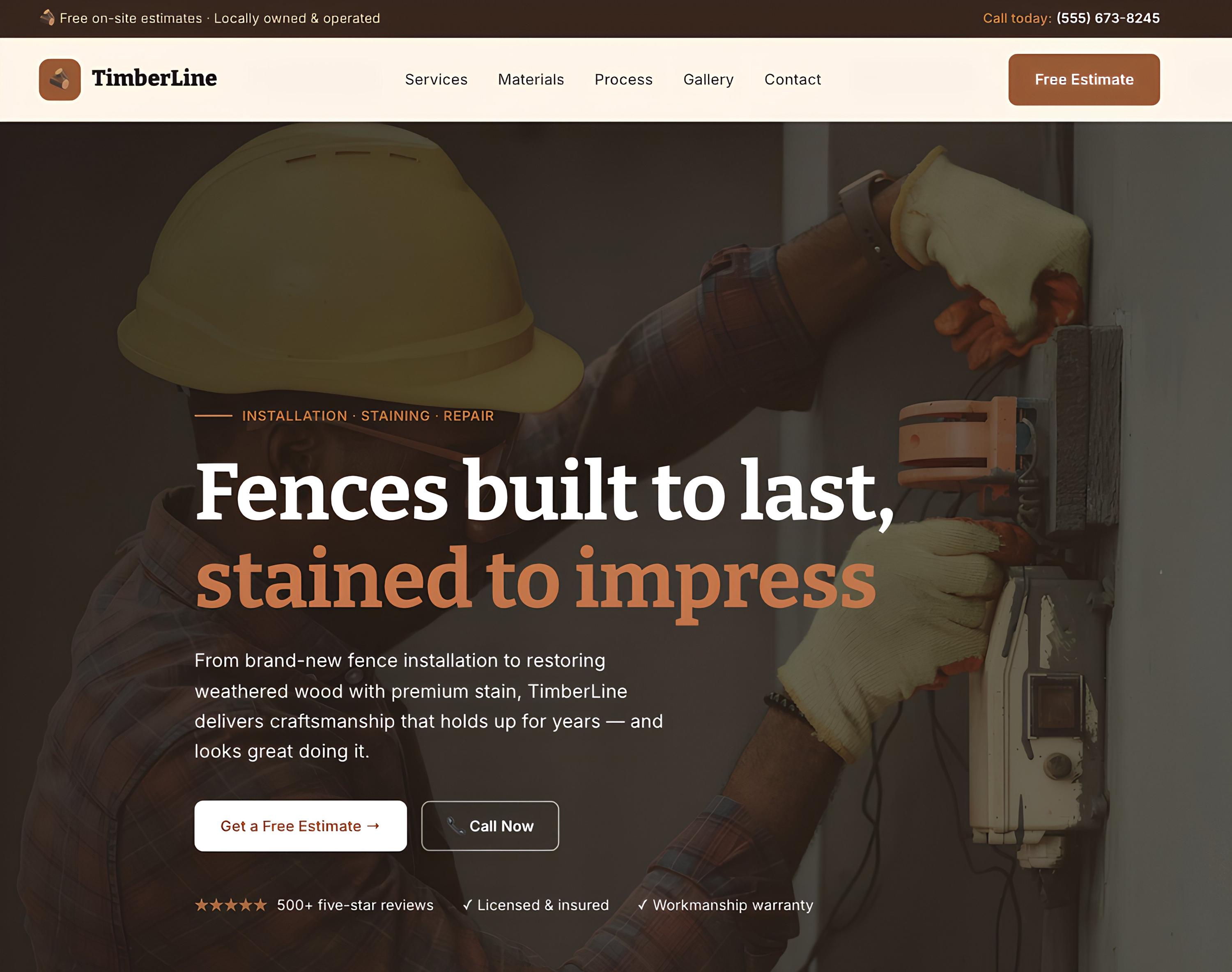 Contractor Website Template, Construction Business HTML/CSS/JS, Mod...