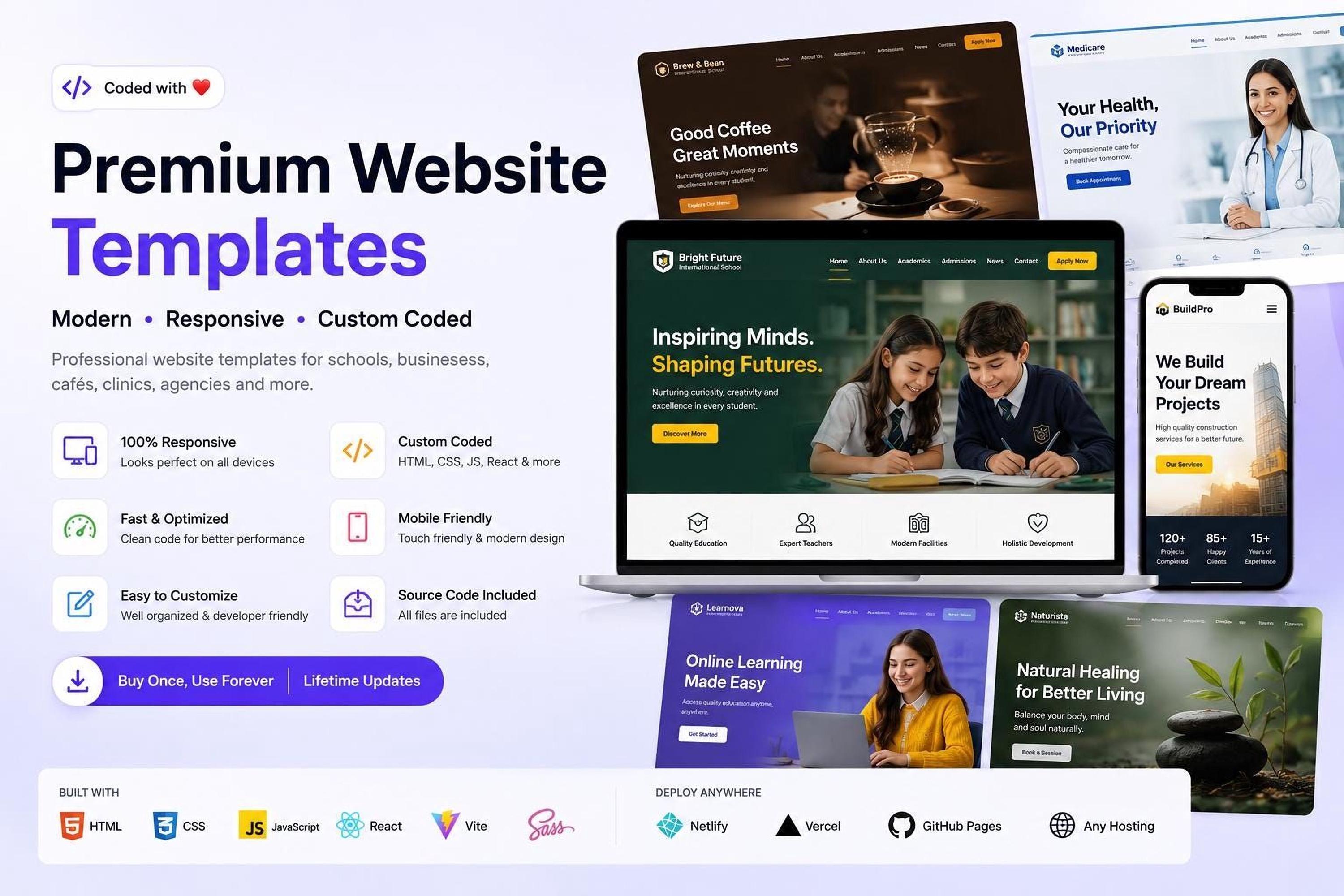 Agora Mediterrian Restaurant Website Template: Custom Coded, Respon...