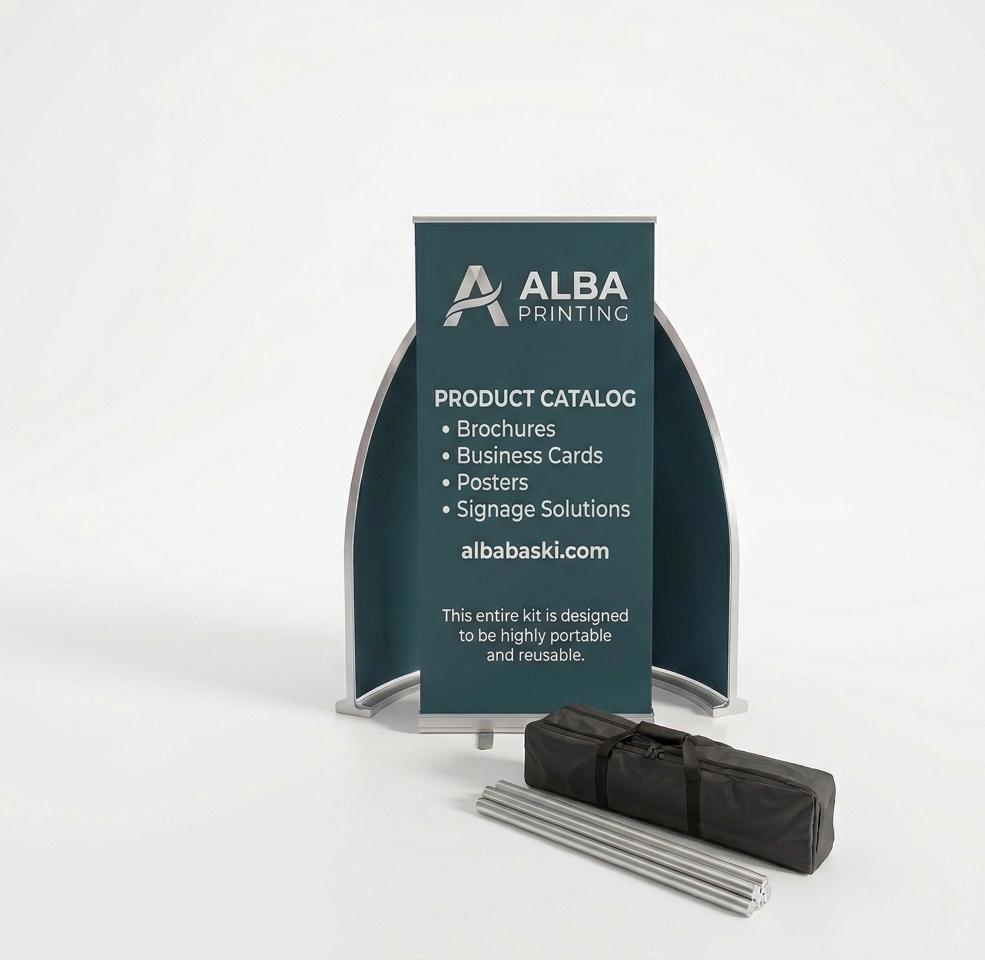 Custom Retractable Banner Stand, Portable Trade Show Display, Marke...