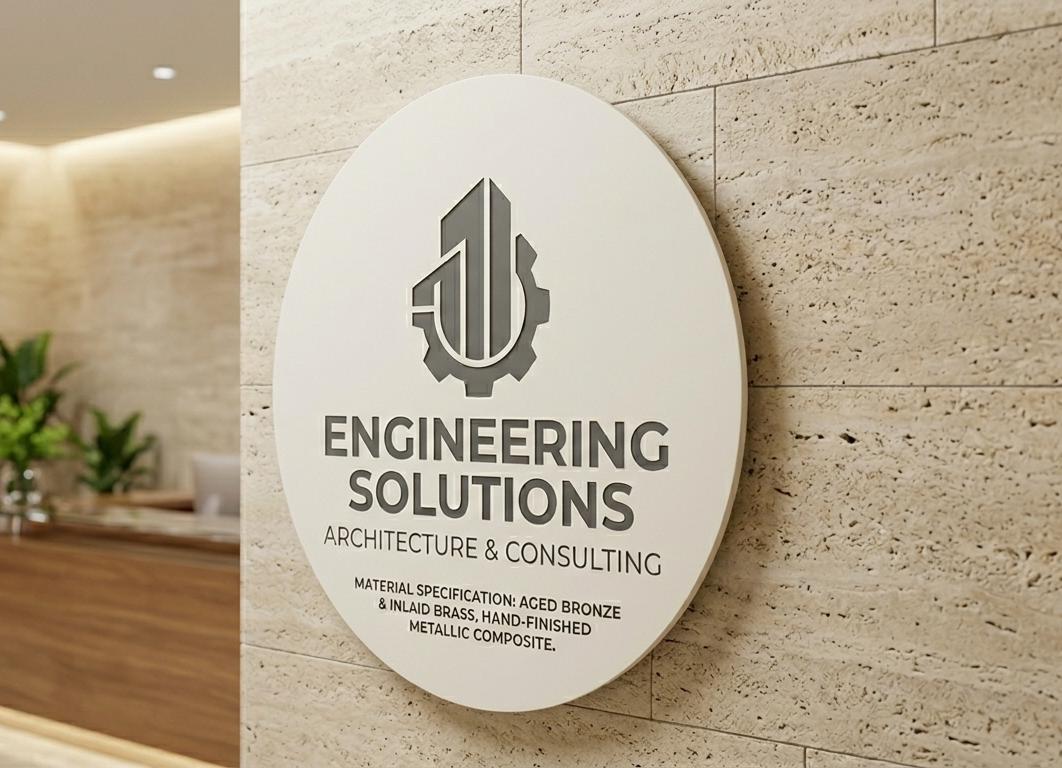 Custom PVC Business Logo Sign, Lightweight (Indoor & Outdoor Sizes)