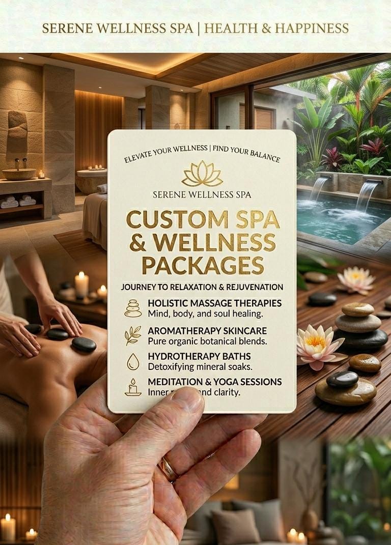 Business Flyer Printing for Spa, Custom Designs , Full Color Matt...