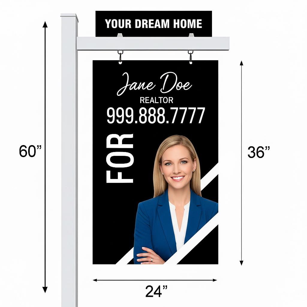 Open House Sign , Weatherproof ACM Metal - UV Printed Colors