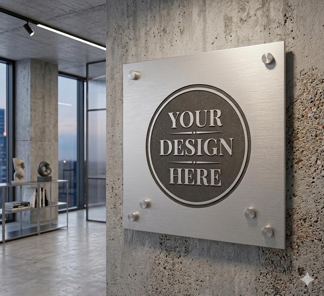Custom Aluminum Business Sign, Weatherproof Metal Storefront Signag...