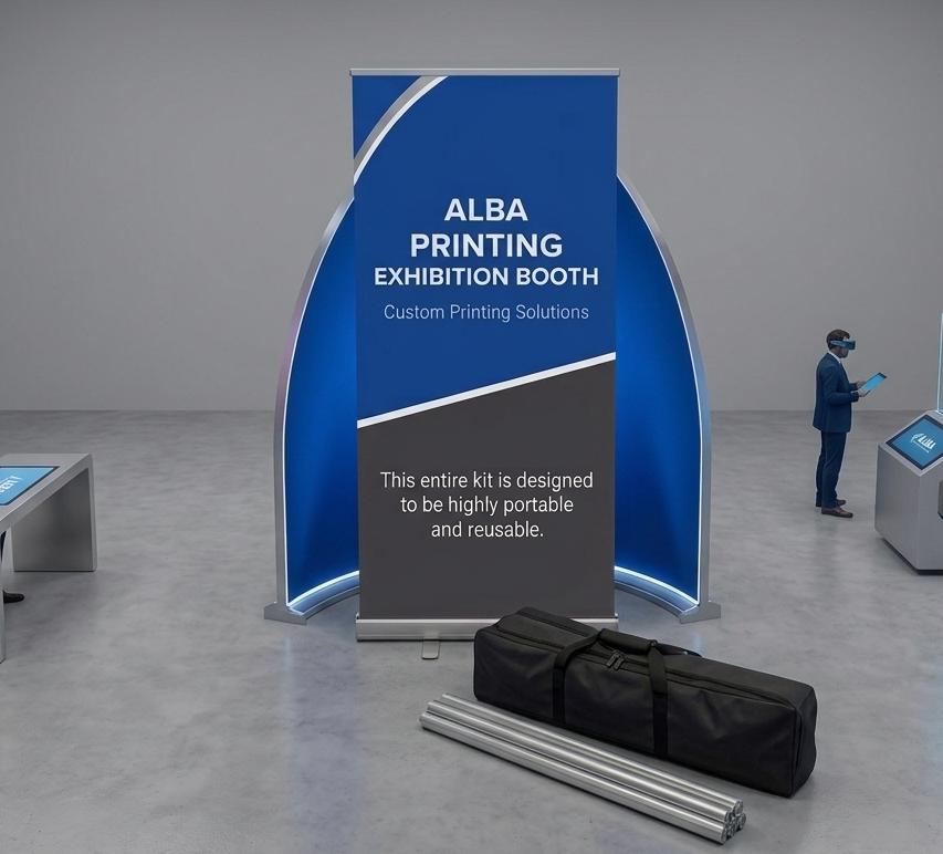 Custom Retractable Banner Stand, Trade Show Display, Portable Busin...