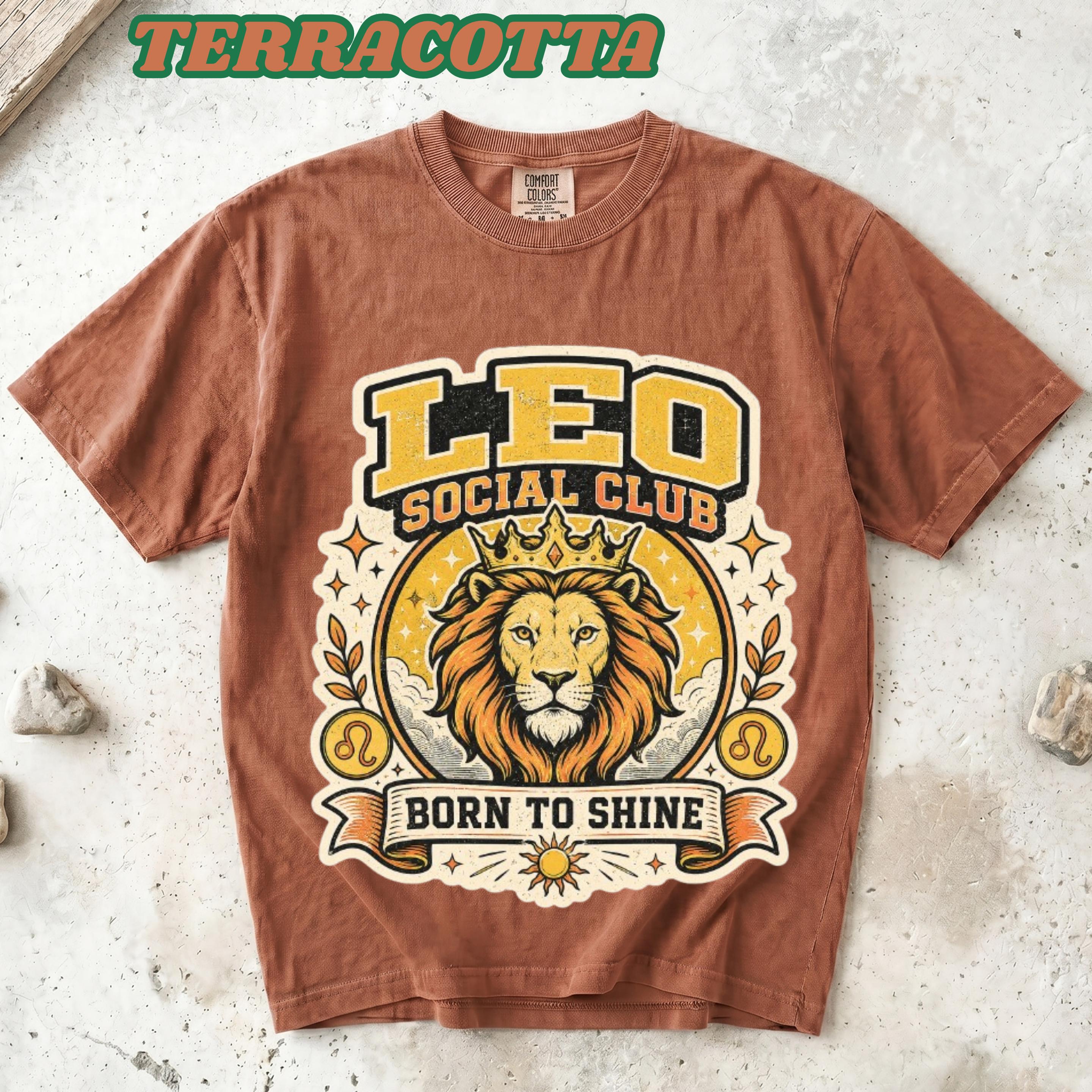 Leo Social Club Comfort Colors 1717 Shirt, Vintage Retro Tee - Etsy