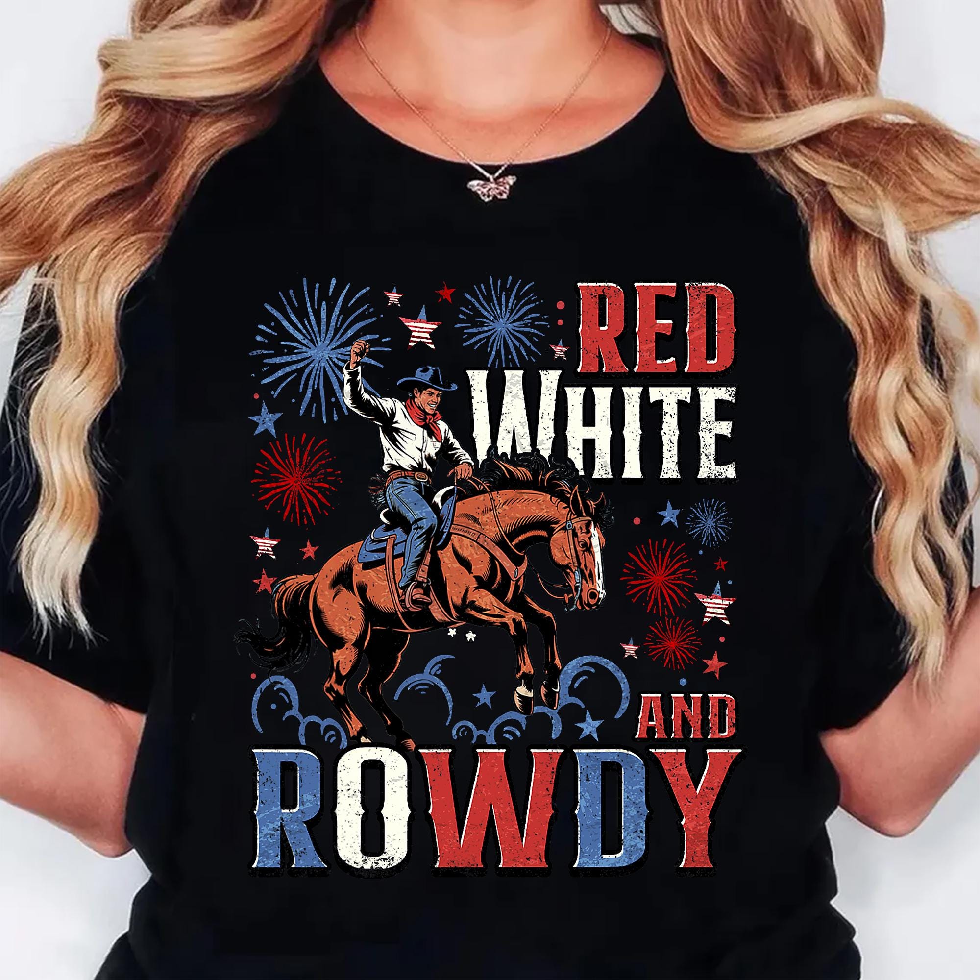 Rowdy Rodeo Sign Bundle Red White and Rowdy Png Distressed USA Boy USA Png Rodeo Png ...