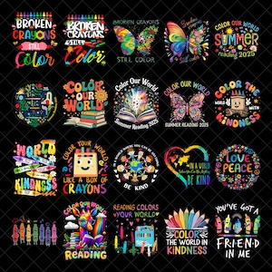 Color the world with kindness crayons png sublimation design download, colorful crayons png, back to school png, sublimate designs download
