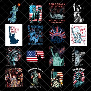 4th of July Statue of Liberty Png Bundle, USA Png, America 4th July Png Design, Graffiti America Png, USA America Flag,American Girl Designs