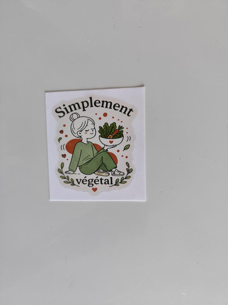 Stickers Responsable Sticker VEGAN Brillant, Impression Sans Cartouche sur Papier Recyclé ...