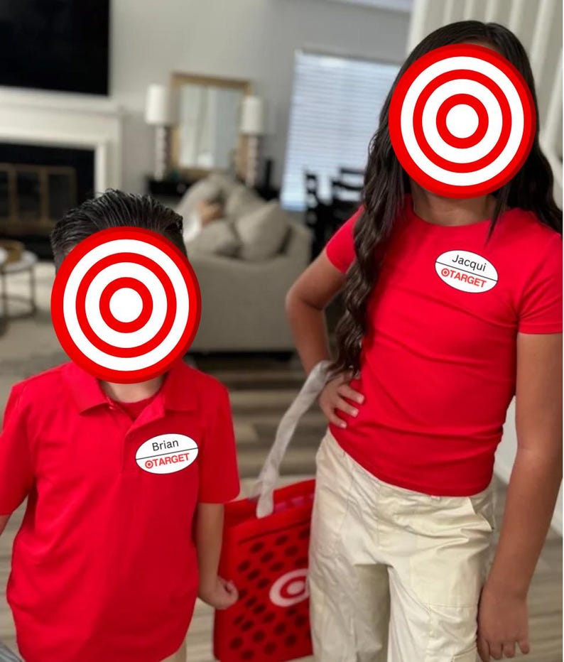 Editable Targetinspired Name Tag, Target Employee Costume Etsy