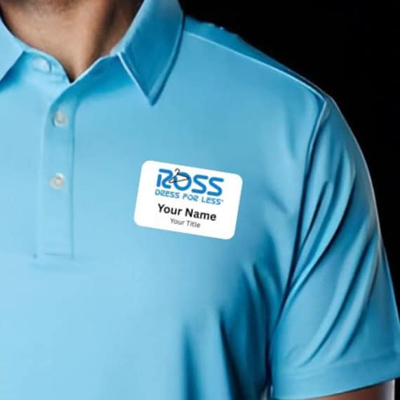 Editable Ross-inspired Name Tag, Employee Costume - Etsy