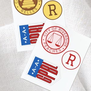 Toppe di carta stampabili ispirate al baseball di R. Peach e Belle, costume di Halloween