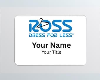 Editable Ross-inspired Name Tag, Employee Costume - Etsy Editable Ross-inspired Name Tag, Employee Costume - Etsy