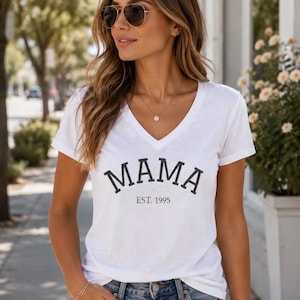 Personalized Mama Est. Year Shirt | Custom Mama T-Shirt | Vintage Mom Tee | Mothers Day Gift | Custom Established Year Shirt