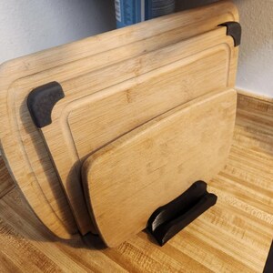 Cutting Board Holder STL File | Kitchen Cutting Board Organizer | Vertical Chopping Board Storage Rack | Commercial License