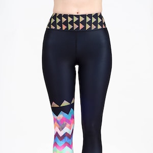 LEGGING Montauk Chevron Wide band legging YOGA, SUP, surf image 1